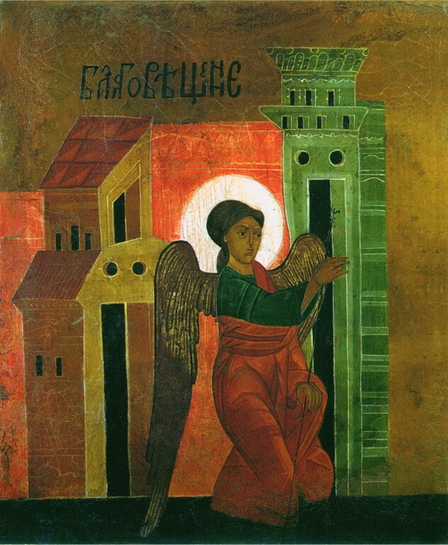 Архангел Гавриїл. Фрагмент композиції «Благовіщення»