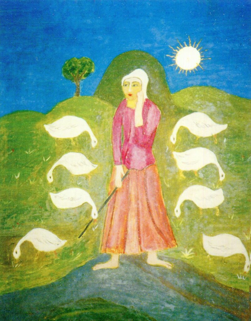 Жінка з гусками (Пастушка)