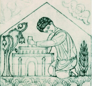 Зодчий Всесвіту. Ескіз до фрески