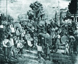 Свято врожаю. Розпис фойє Червонозаводського театру у Харкові. Фреска. Фоторепродукція