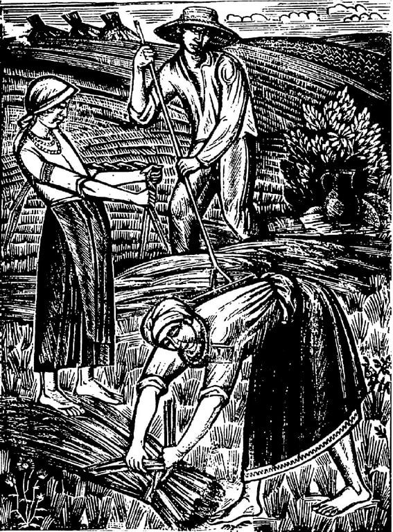 Ілюстрація до повісті Степана Васильченка «Оливʼяний перстень». Друкарський відбиток