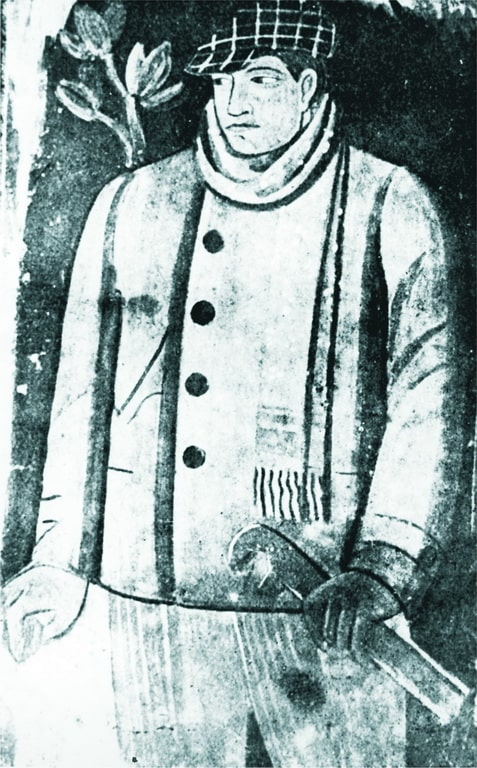 Робітник. Фреска на стіні Київського художнього інституту. Фоторепродукція