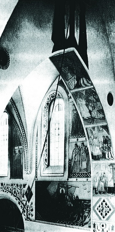 Фрагмент поліхромії в парафіяльному костелі в Бєлявах поблизу Ловіча