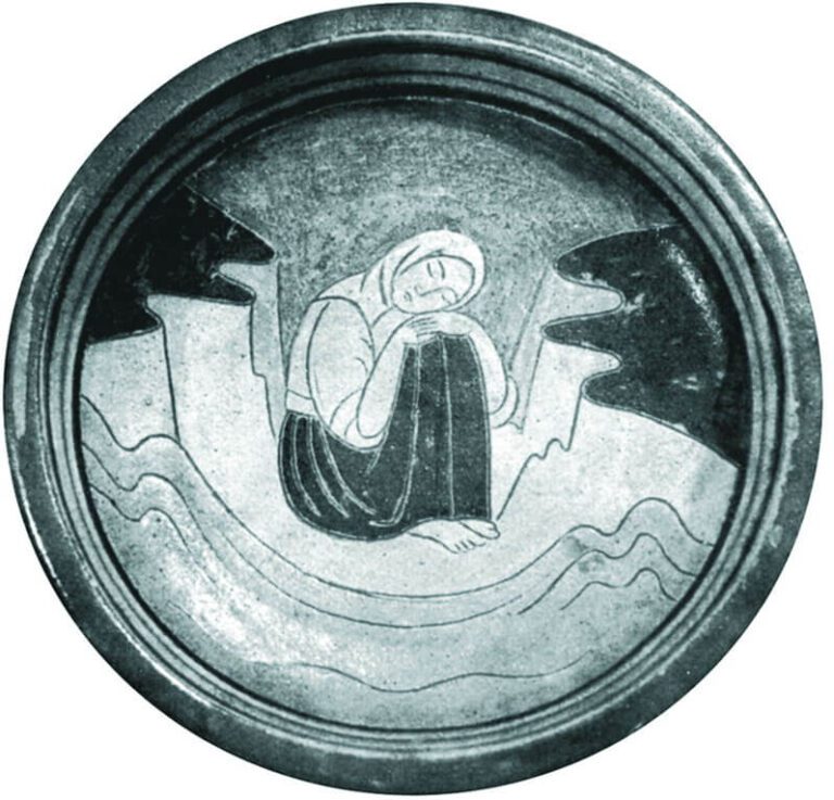 Декоративна тарілка «Задрімала»