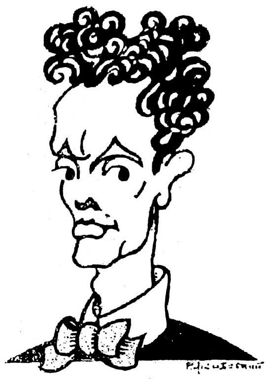 Шарж на П.Ковжуна. Маски. Фоторепродукція