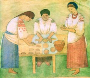 «Ліплять пиріжки», 1918 р. О.Павленко