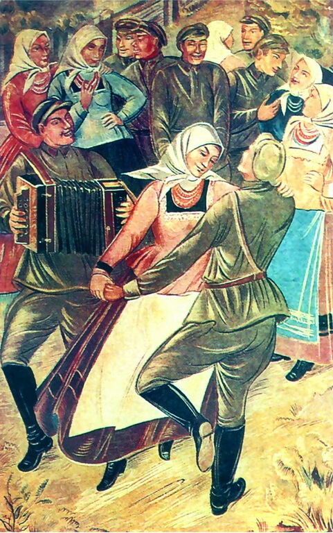 На маневрах