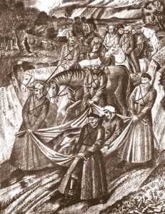 Несуть товариша. І.Падалка