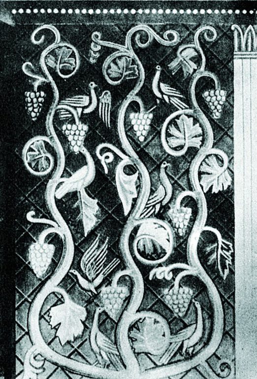 Фрагмент орнаментального розпису каплиці у Львові