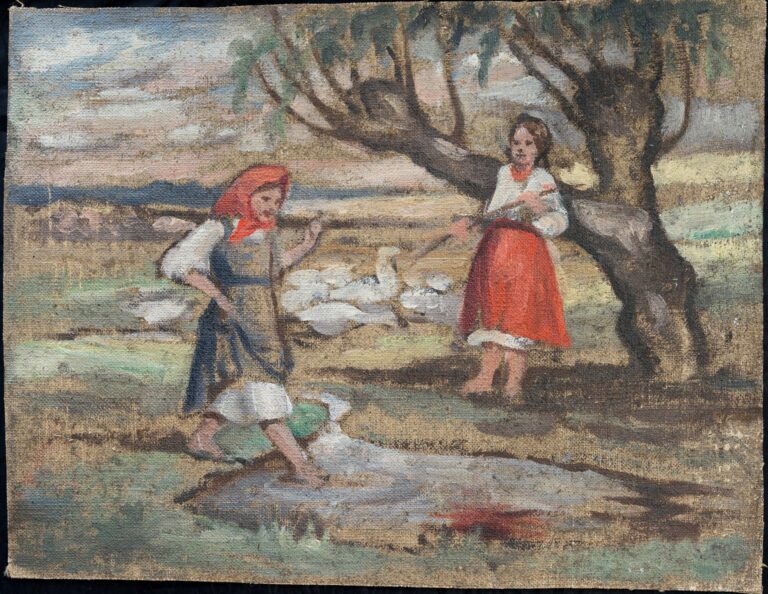 Діти й гуси